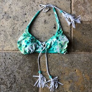 Victoria’s Secret PINK Tye Dye/Blue Swimsuit Top